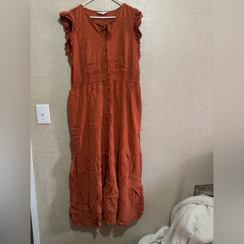Sonoma women’s button front maxi dress